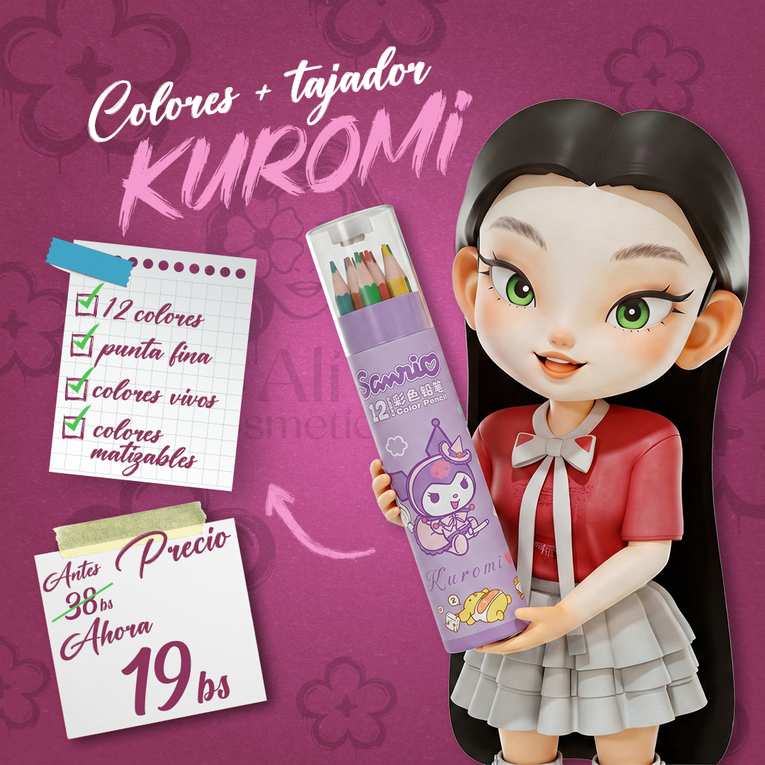 Colores + Tajador Sanrio