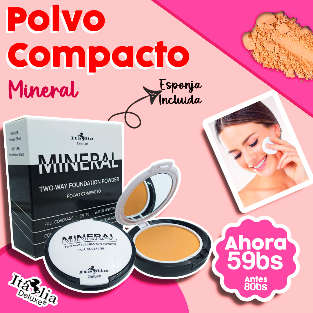Polvo Compacto Mineral Italia Deluxe