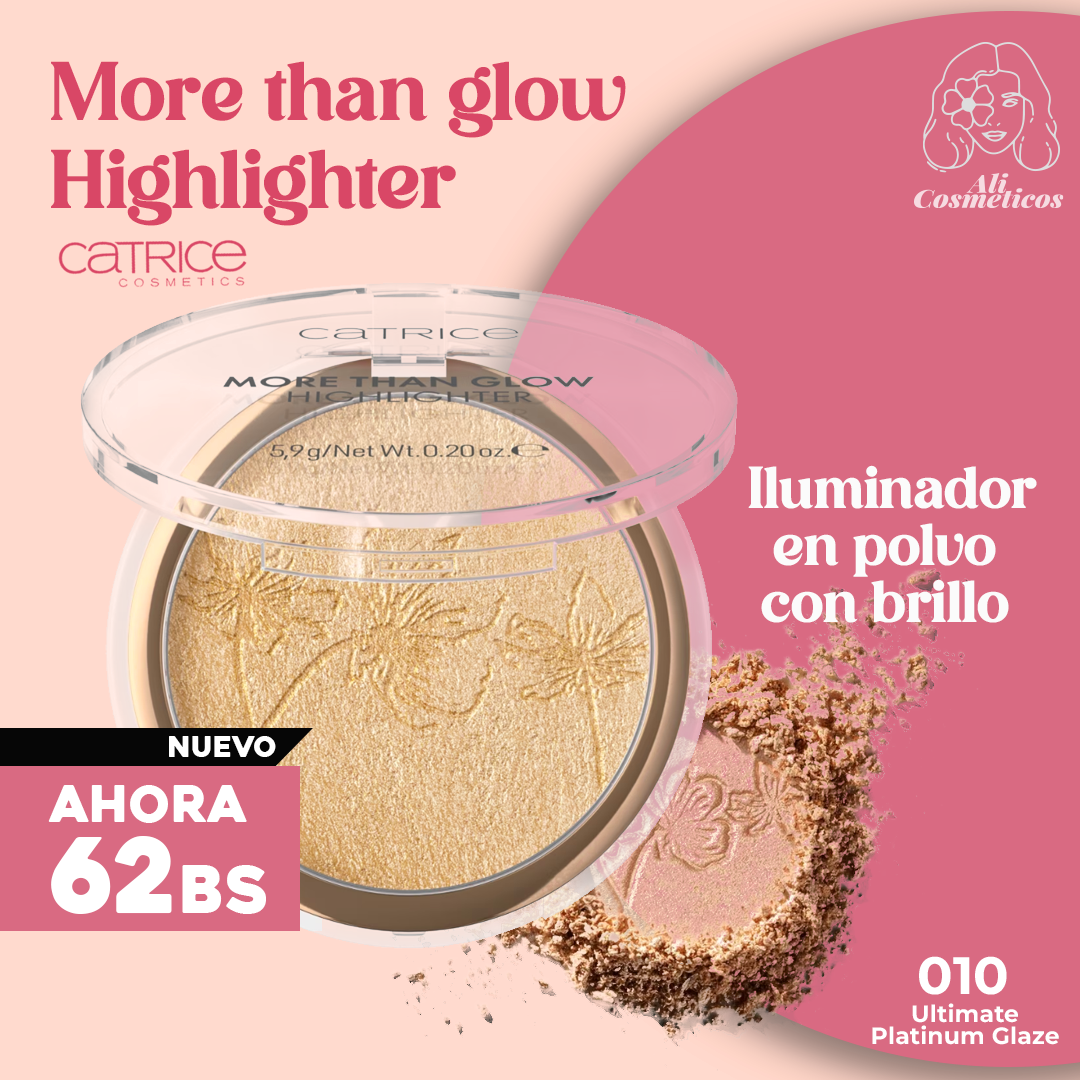 Iluminador en Polvo con Brillo More Than Glow Catrice