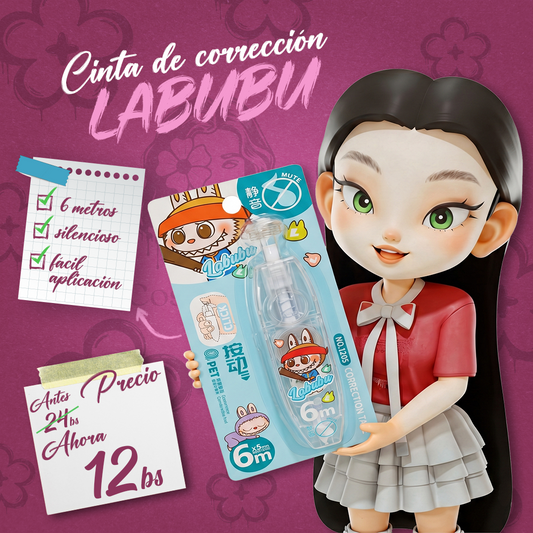 Cinta de Corrector Labubu