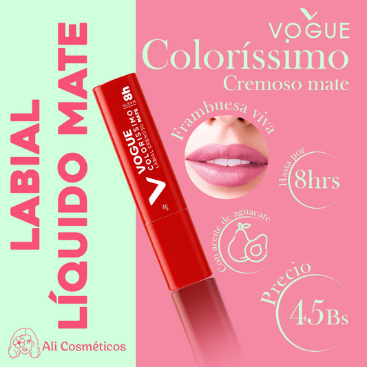 Labial Cremoso Mate Coloríssimo Vogue