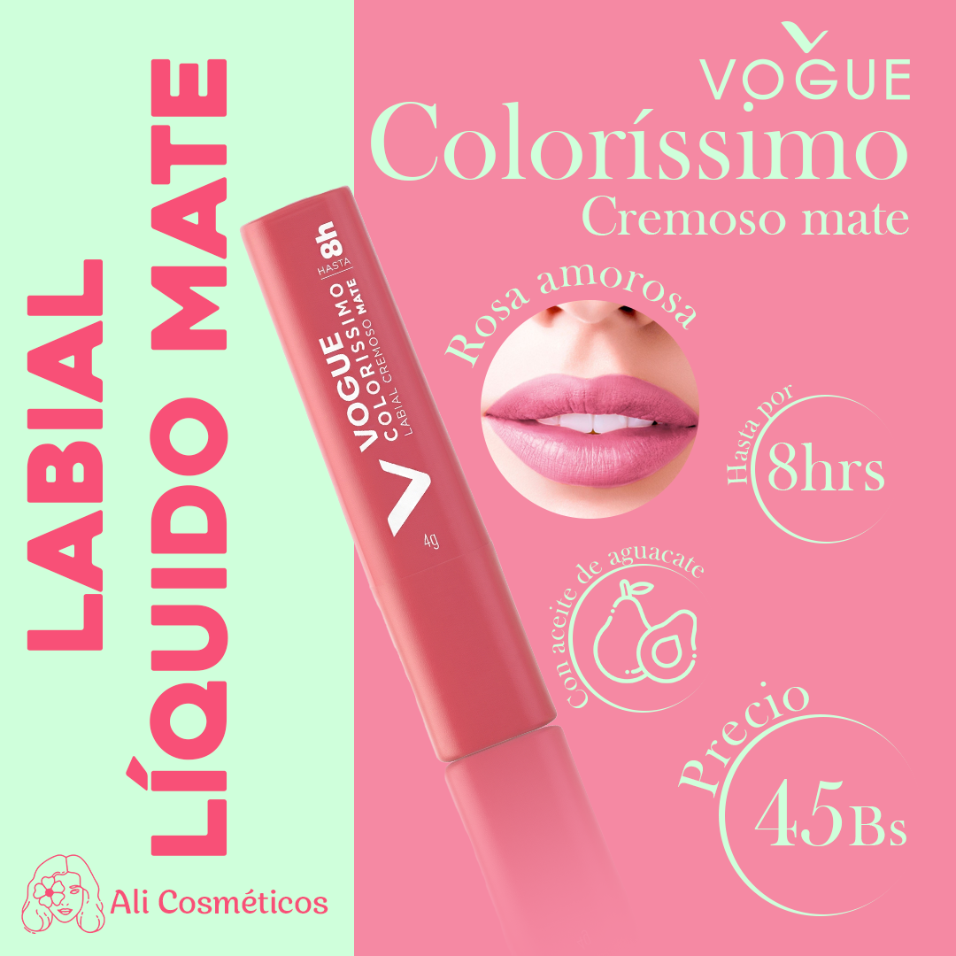 Labial Cremoso Mate Coloríssimo Vogue