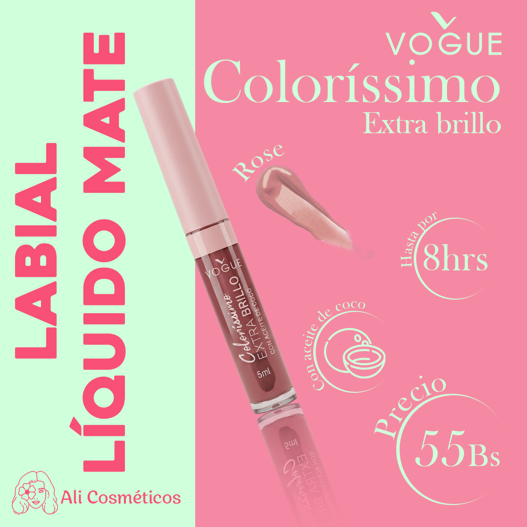 Labial Extra Brillo Coloríssimo Vogue