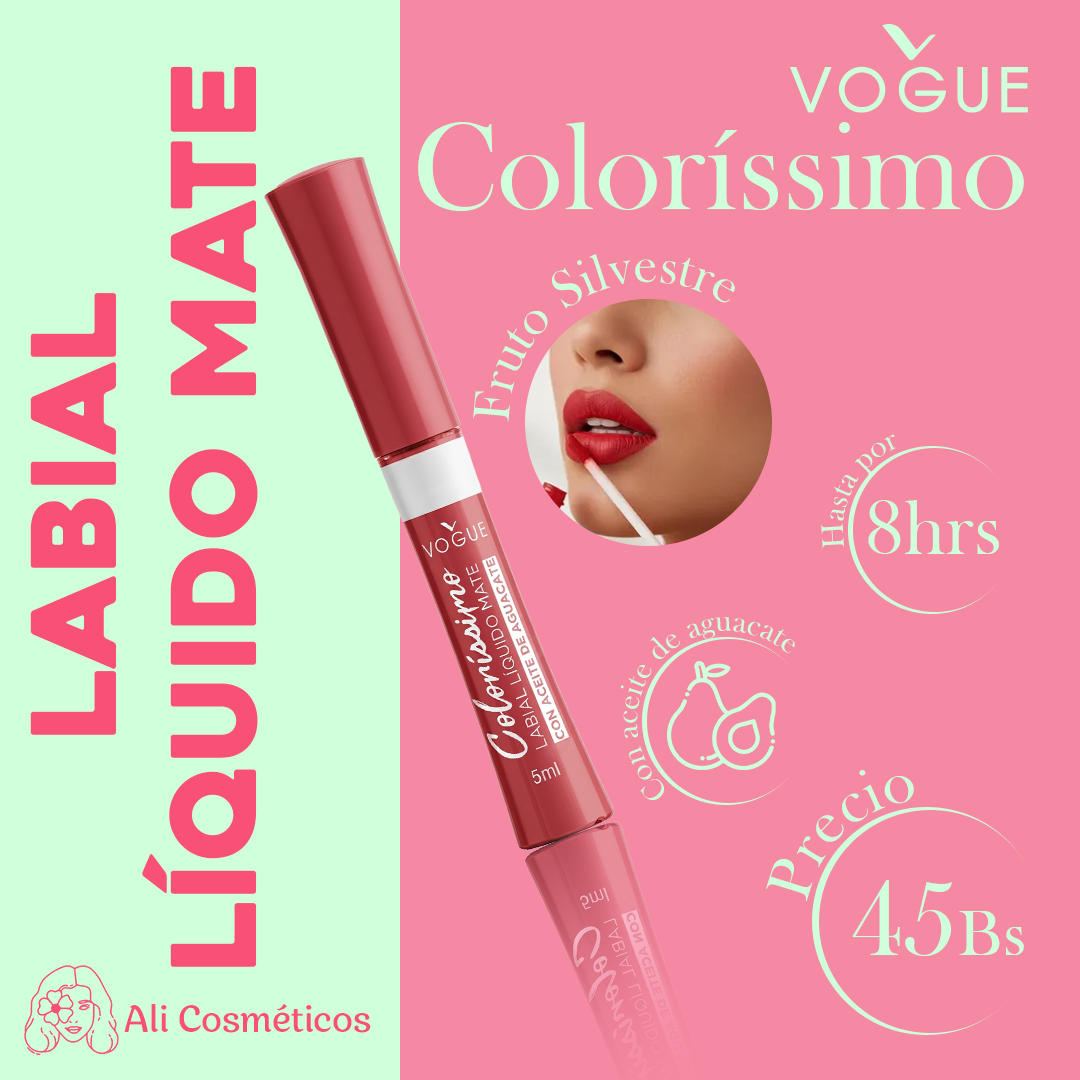 Labial Liquido Mate Colorissimo Vogue