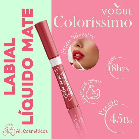 Labial Liquido Mate Colorissimo Vogue