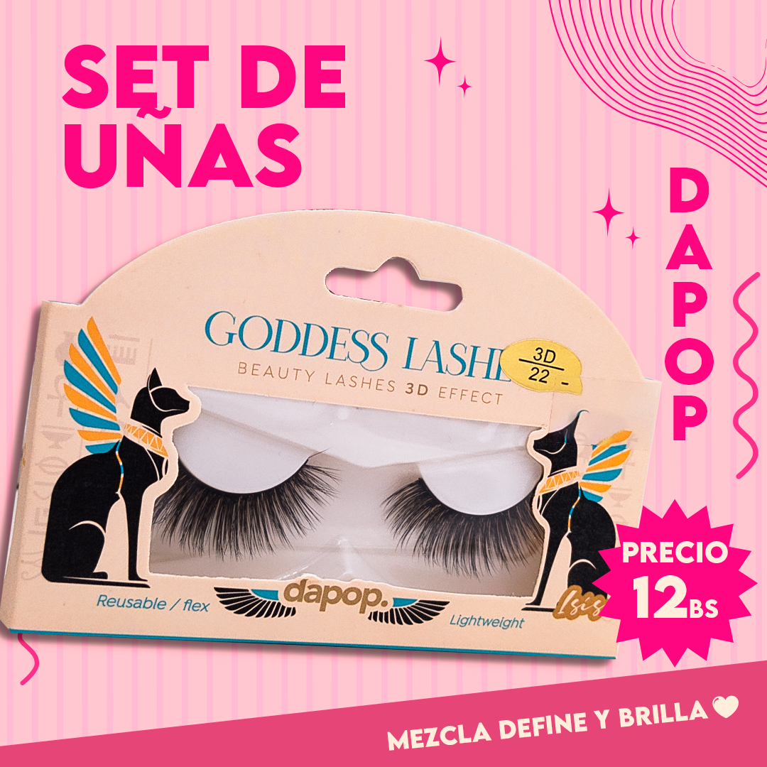 Pestañas Goddess Lashes Dapop