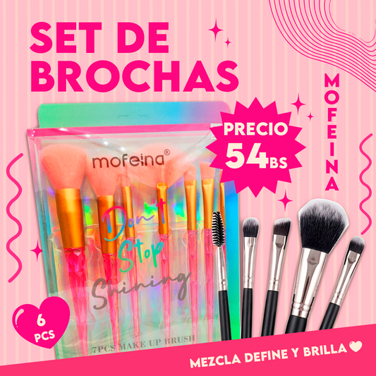 Set de Brochas 7 en 1 Mofeina