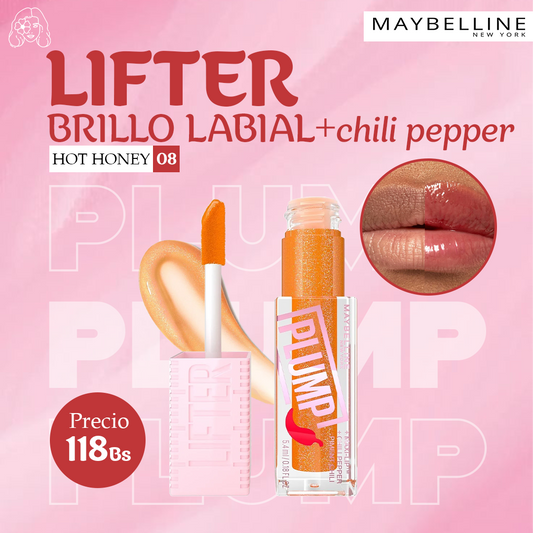 Brillo Labial + Chili Pepper Lefter Plump Maybelline