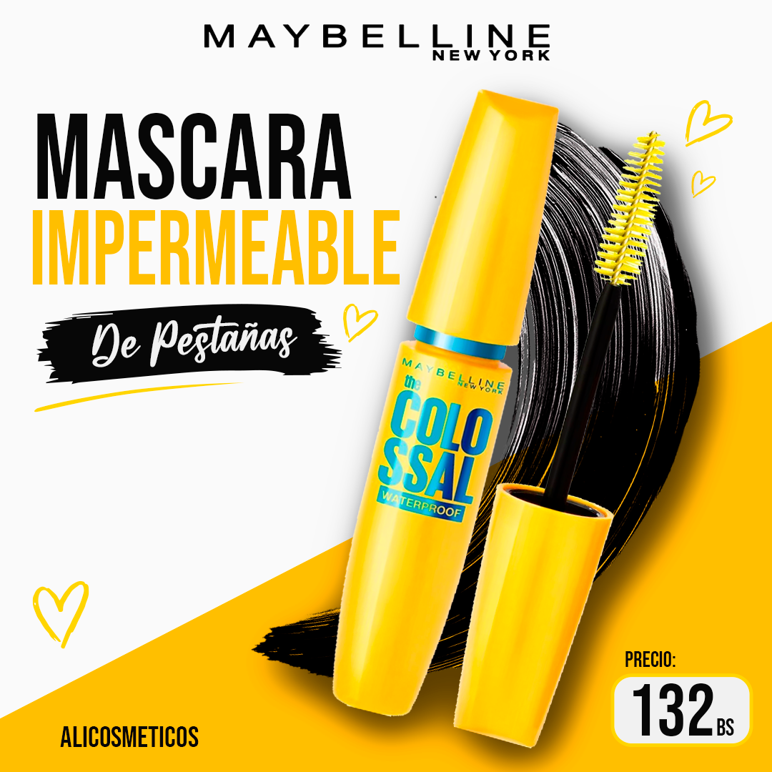 Mascara para Pestañas Resistente al Agua The Colossal Maybelline