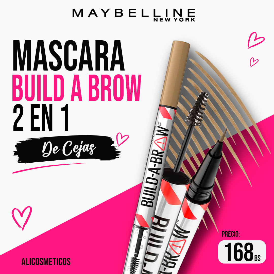 Mascara de Cejas 2 en 1 Build A Brow Maybelline
