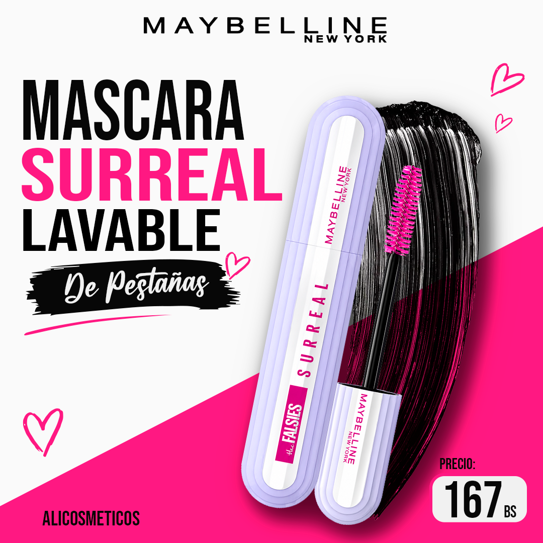 Mascara para Pestañas Falsies Surreal Maybelline
