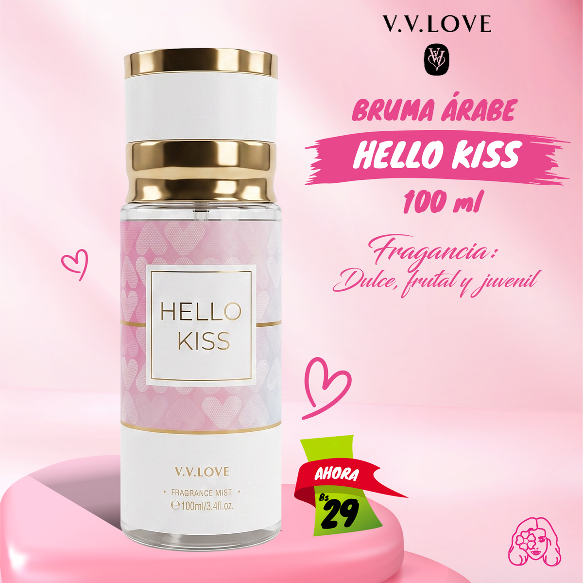 Bruma Arabe Hello Kiss V.V. Love