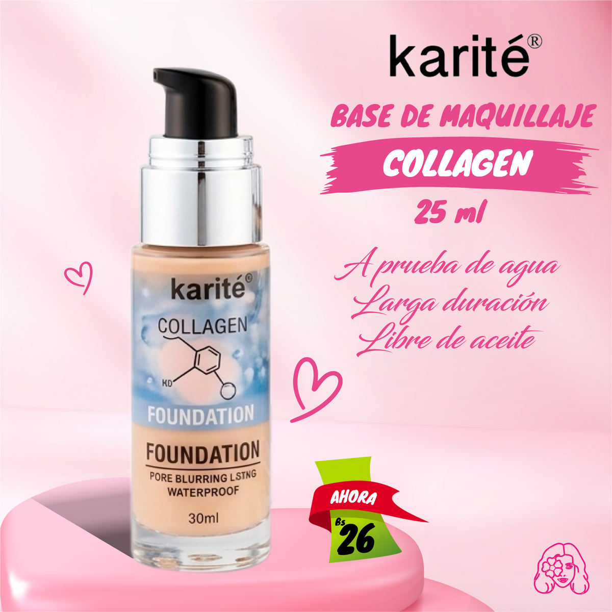 Base de Maquillaje Collagen Karite