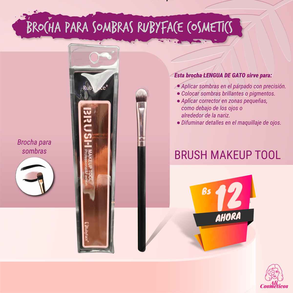 Brocha para Sombras Ruby Face