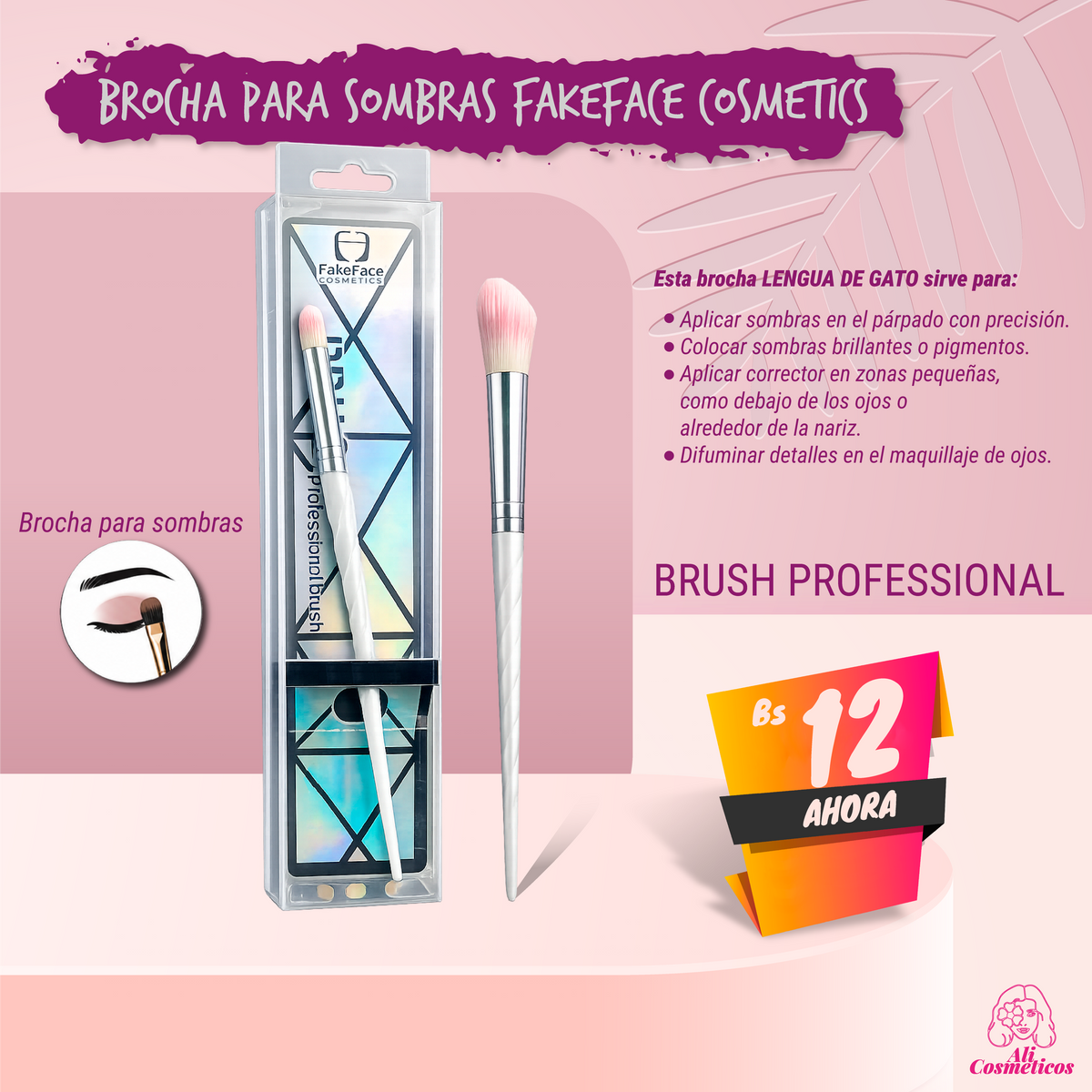 Brocha para Sombras Fakeface Cosmetics