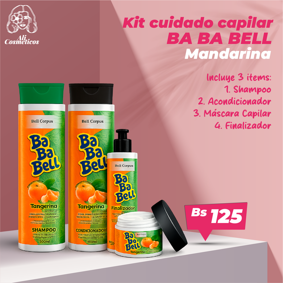 Kit de Cuidado Capilar Ba Ba Bell Extense Bell Corpus