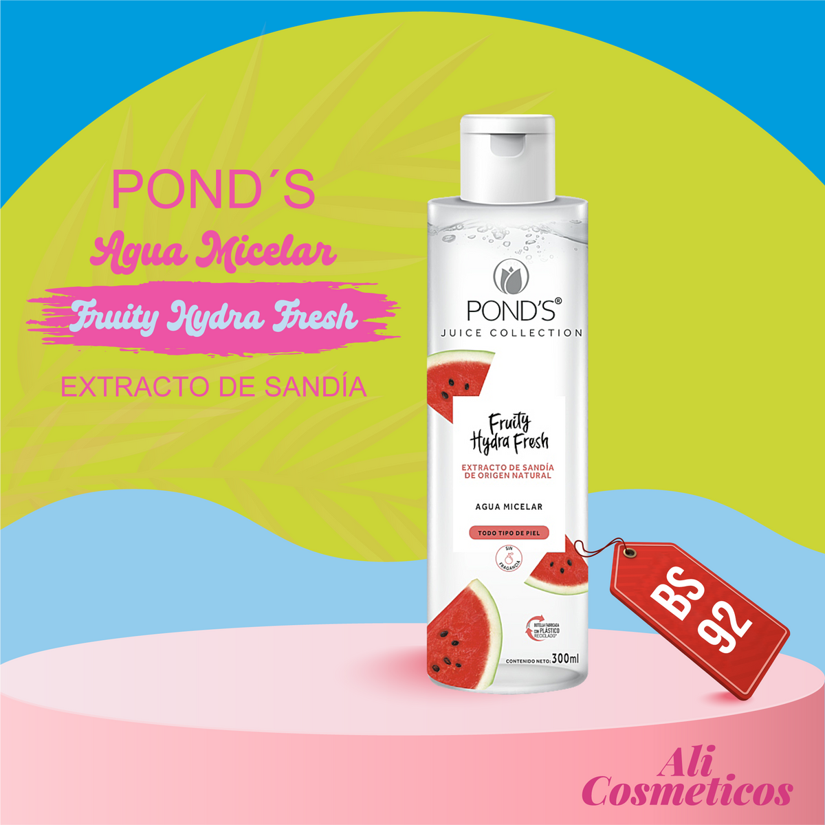 Agua Micelar Juice Collection Fruity Hydra Fresh Pond´s