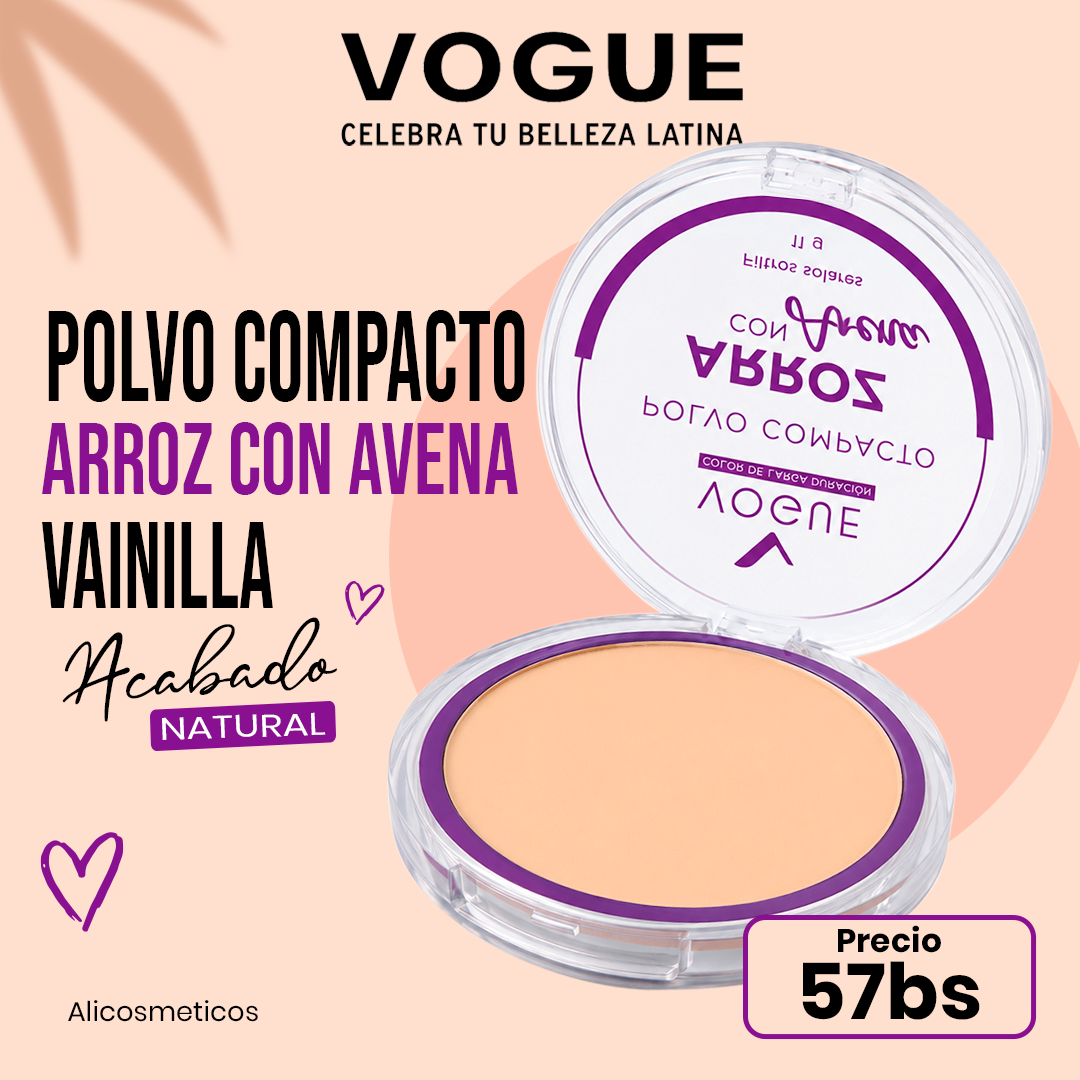 Polvo Compacto Arroz con Avena