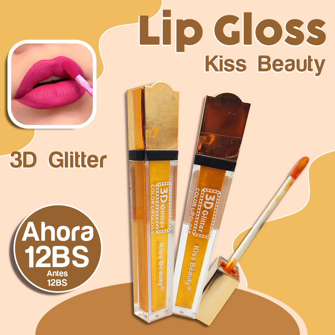 Brillo Labial 3D Glitte Kiss Beauty