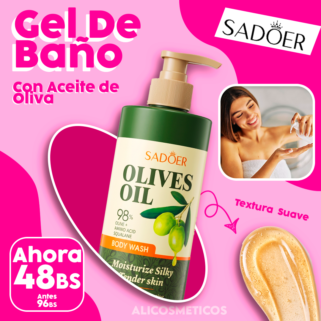 Gel de Baño con Aceite de Oliva Sadoer