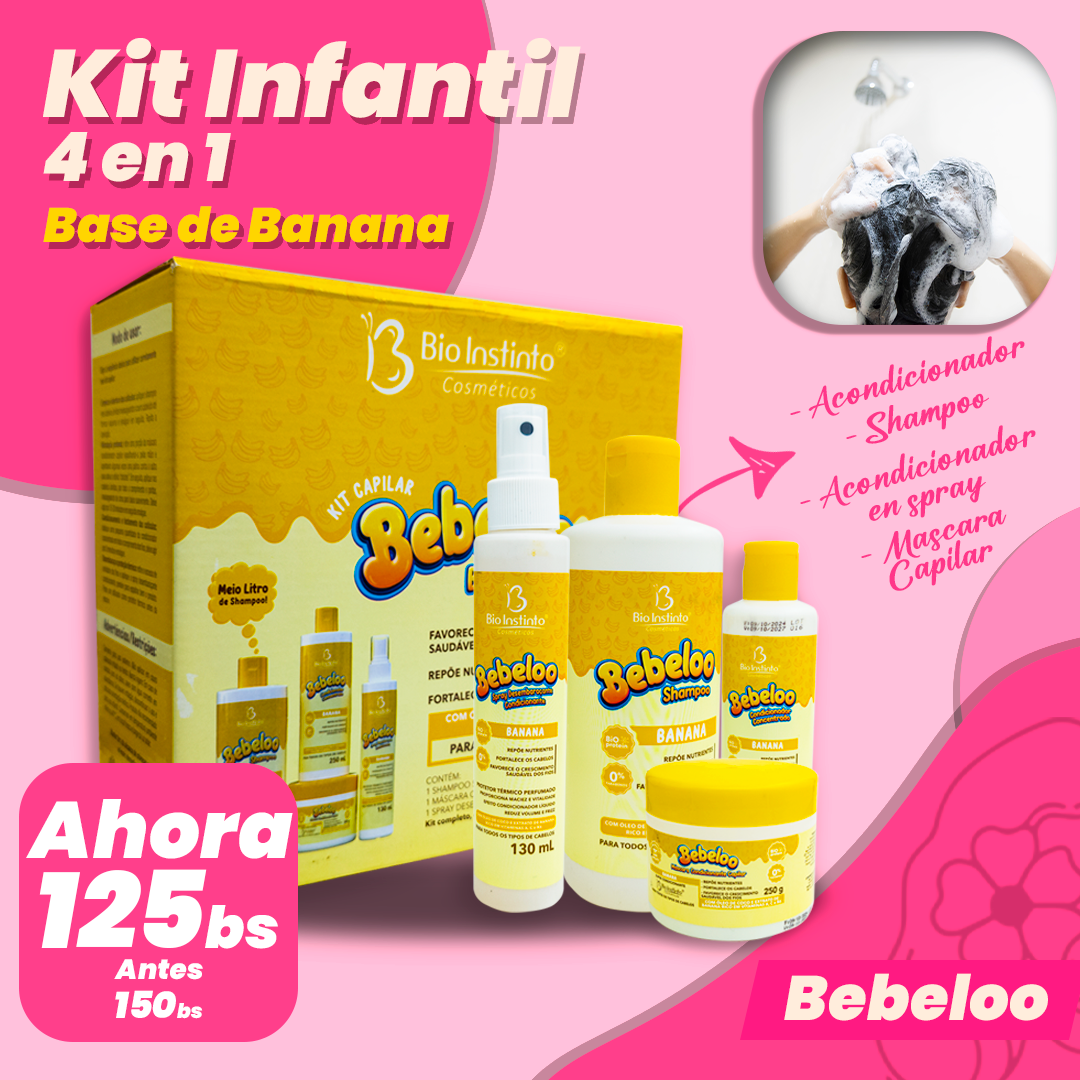 Kit Infantil Bebeloo 4en1 Bio Instinto
