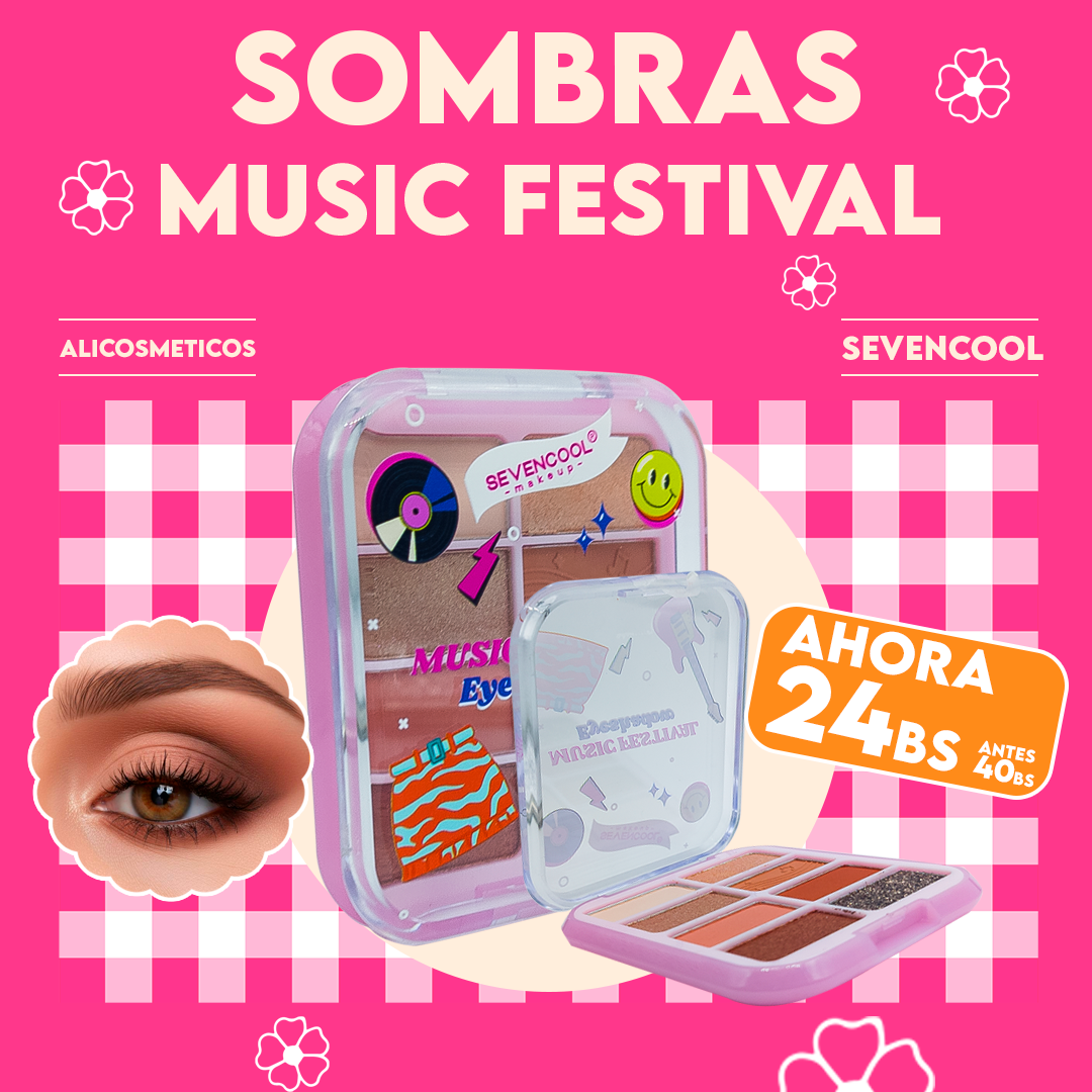 Paleta de Sombras para Ojos Music Festival Sevencool