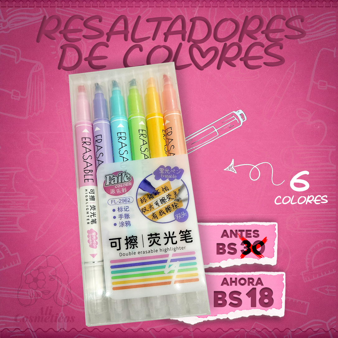 Resaltadores de Colores Faile Colour