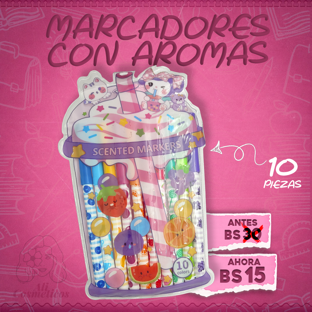Marcadores con Aroma