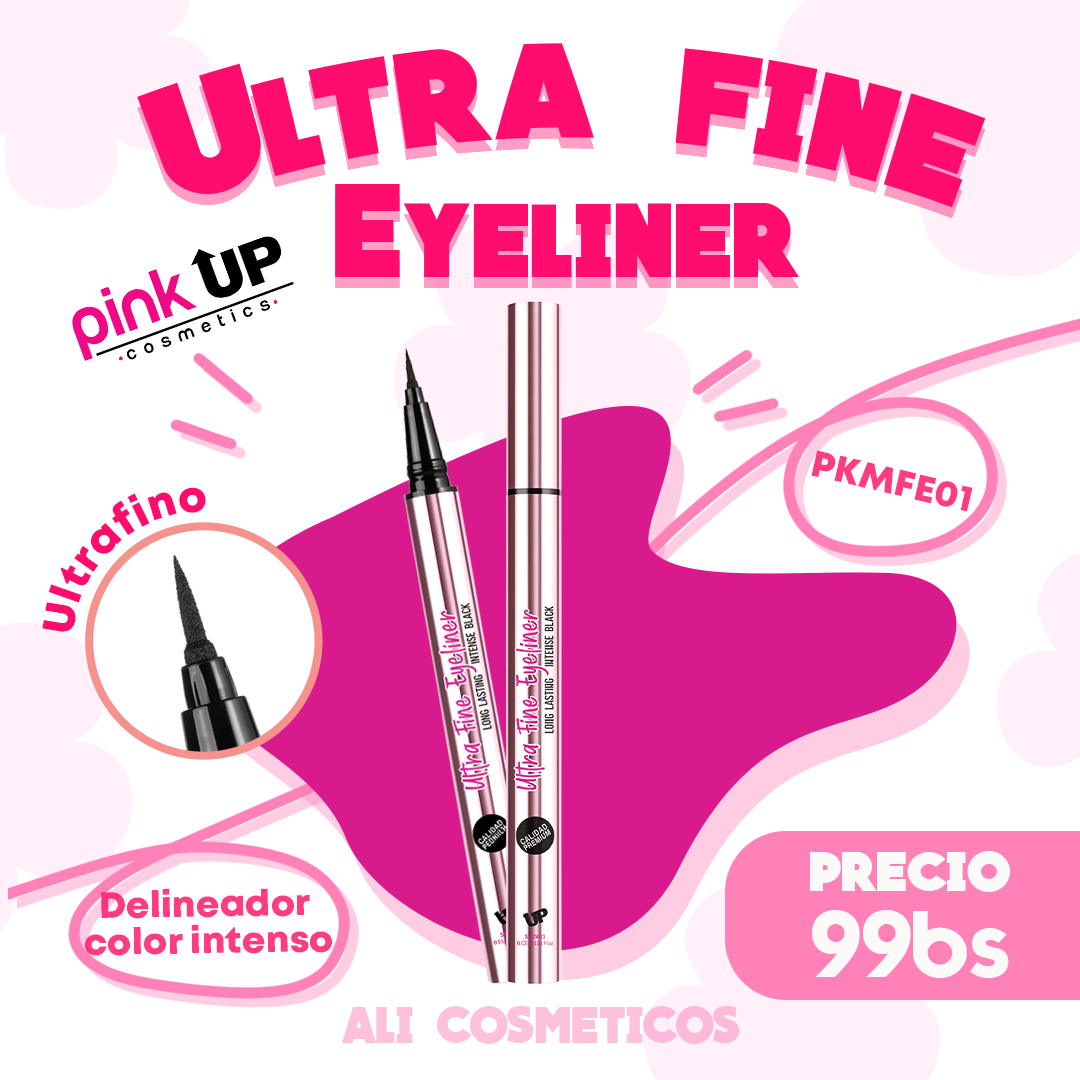 Delineador liquido Ultra Fine Eyeliner Pink Up