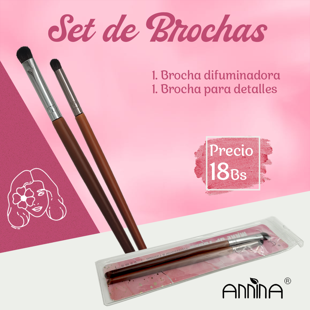 Set de Brochas 2 en 1 Annina