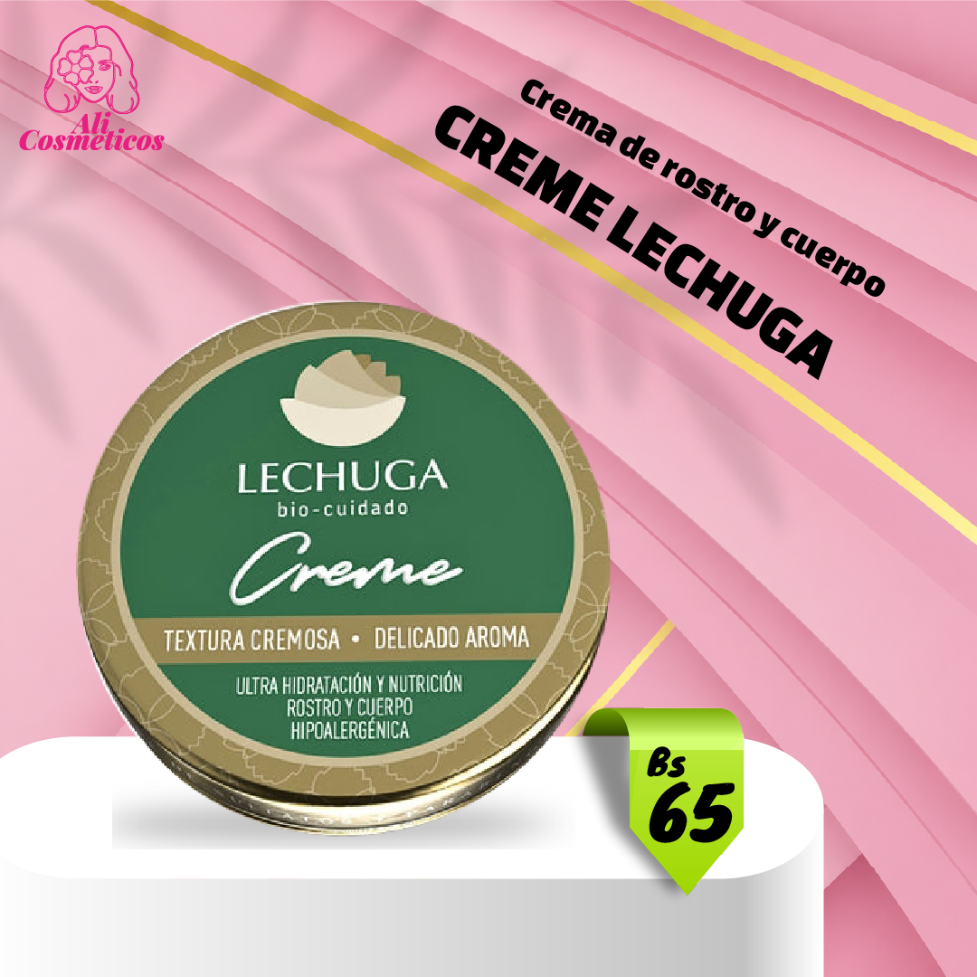 Crema de Rostro y Cuerpo Creme Lechuga