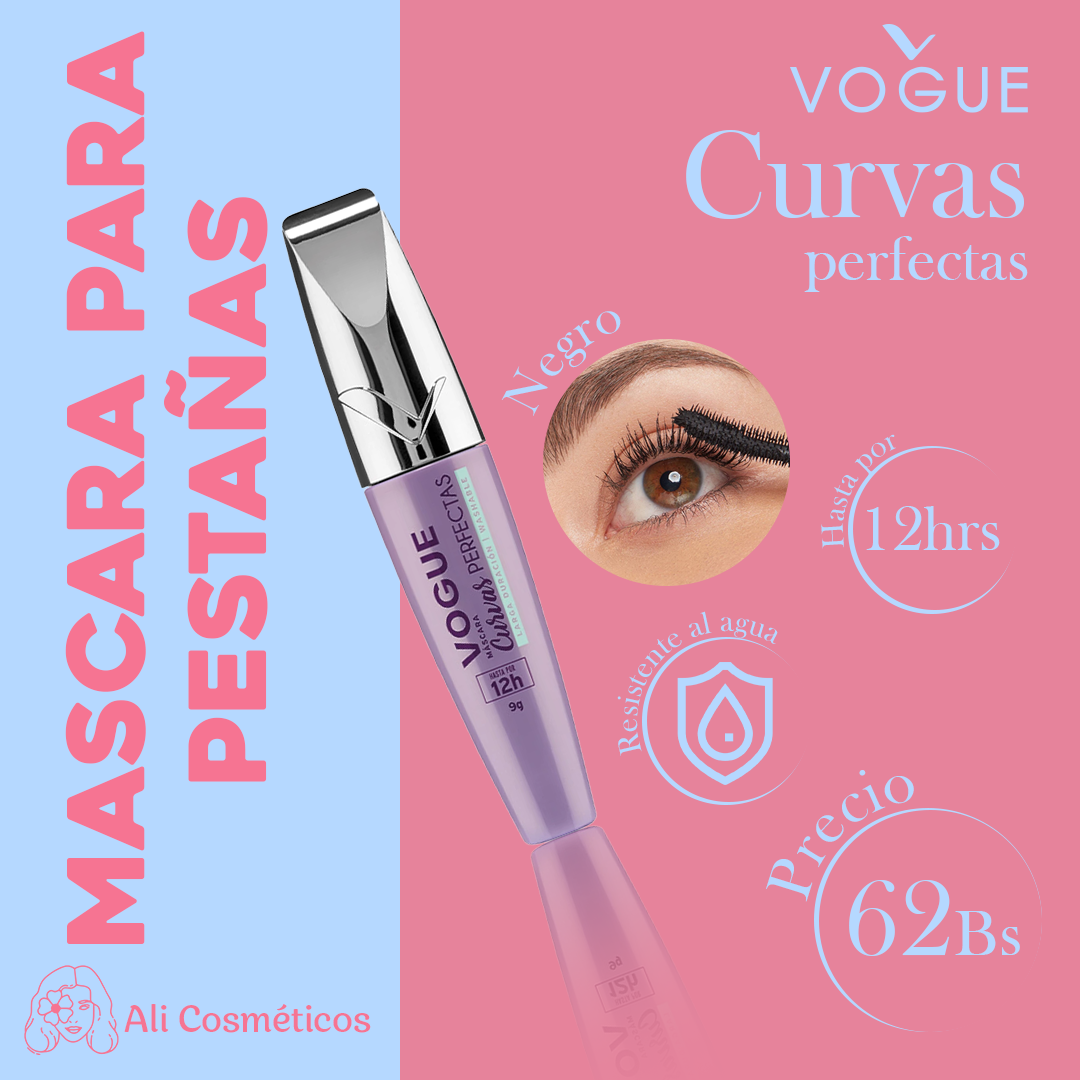Mascara para Pestañas Curvas Perfectas Vogue
