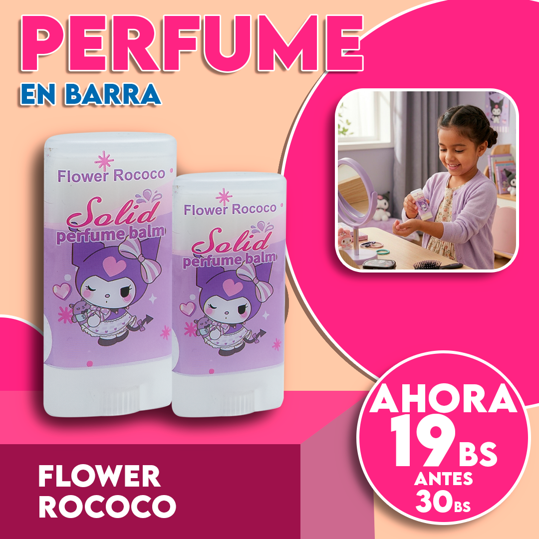 Perfume Infantil en Barra Flower Rococo