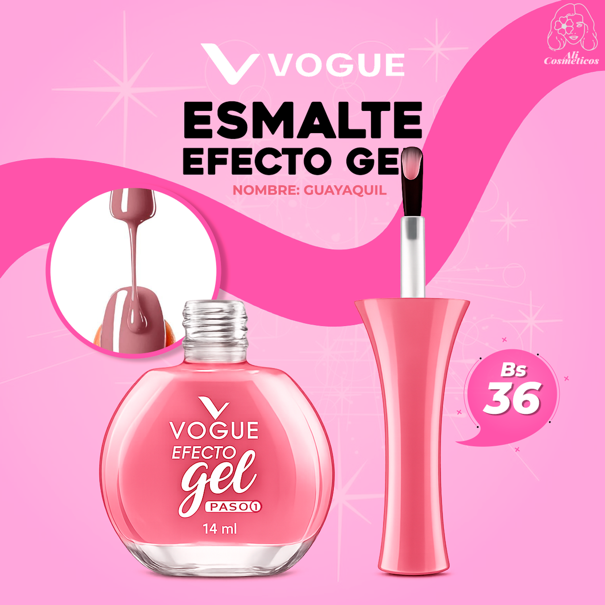 Esmalte para Uñas Efecto Gel Guayaquil Vogue