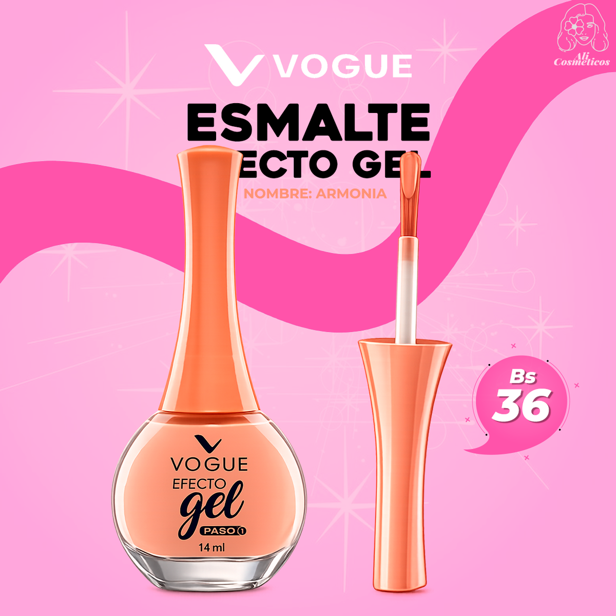 Esmalte para Uñas Efecto Gel Armonia Vogue