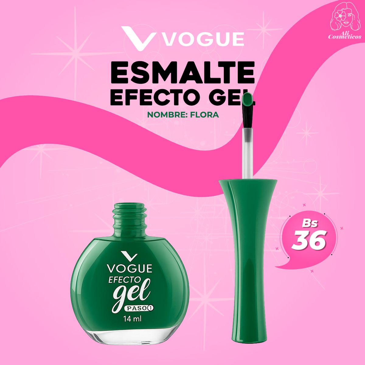 Esmalte para Uñas Efecto Gel Selva Vogue