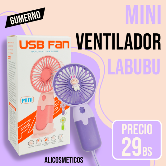 Mini Ventilador Labubu Gumerno