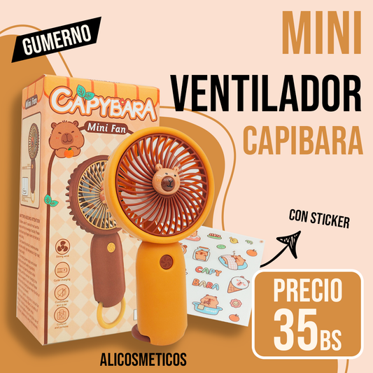 Mini Ventilador Capibara Gumerno