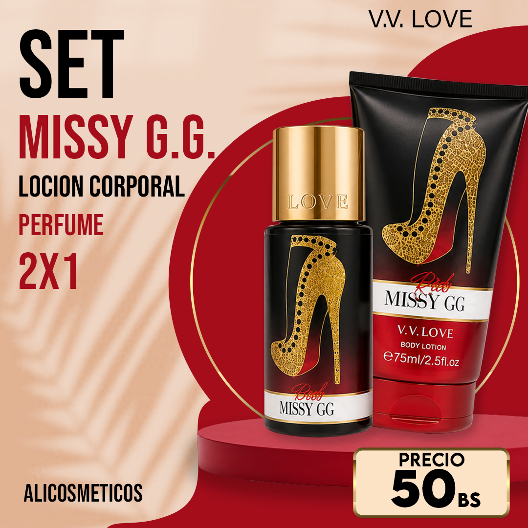 Set de Loción Corporal Missy G.G. V.V. Love