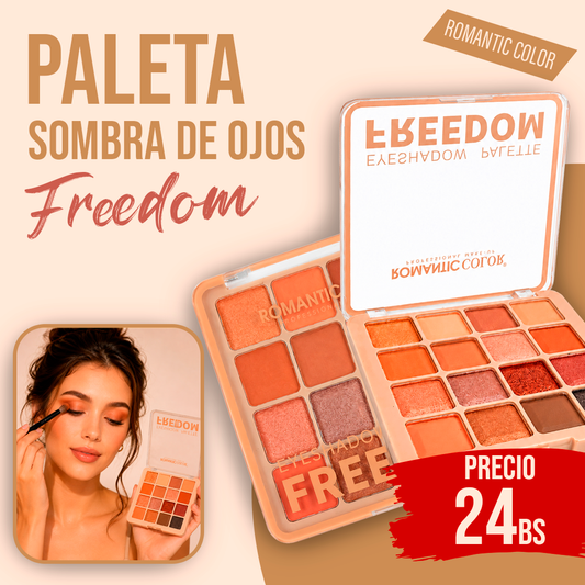 Paleta de Sombras para Ojos Freedom Romantic Color