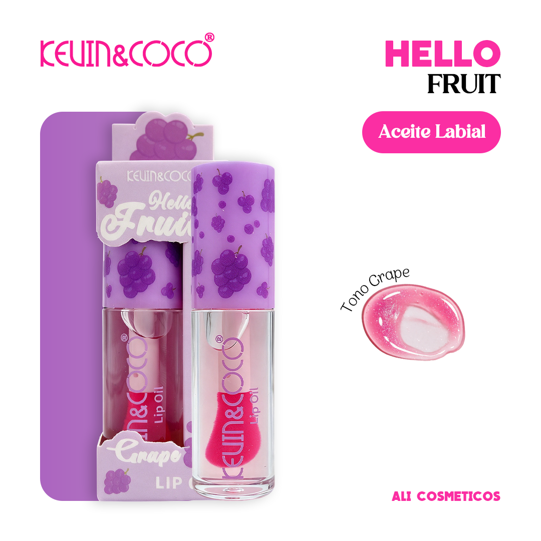 Aceite Labial Hello Fruit Kevin y Coco