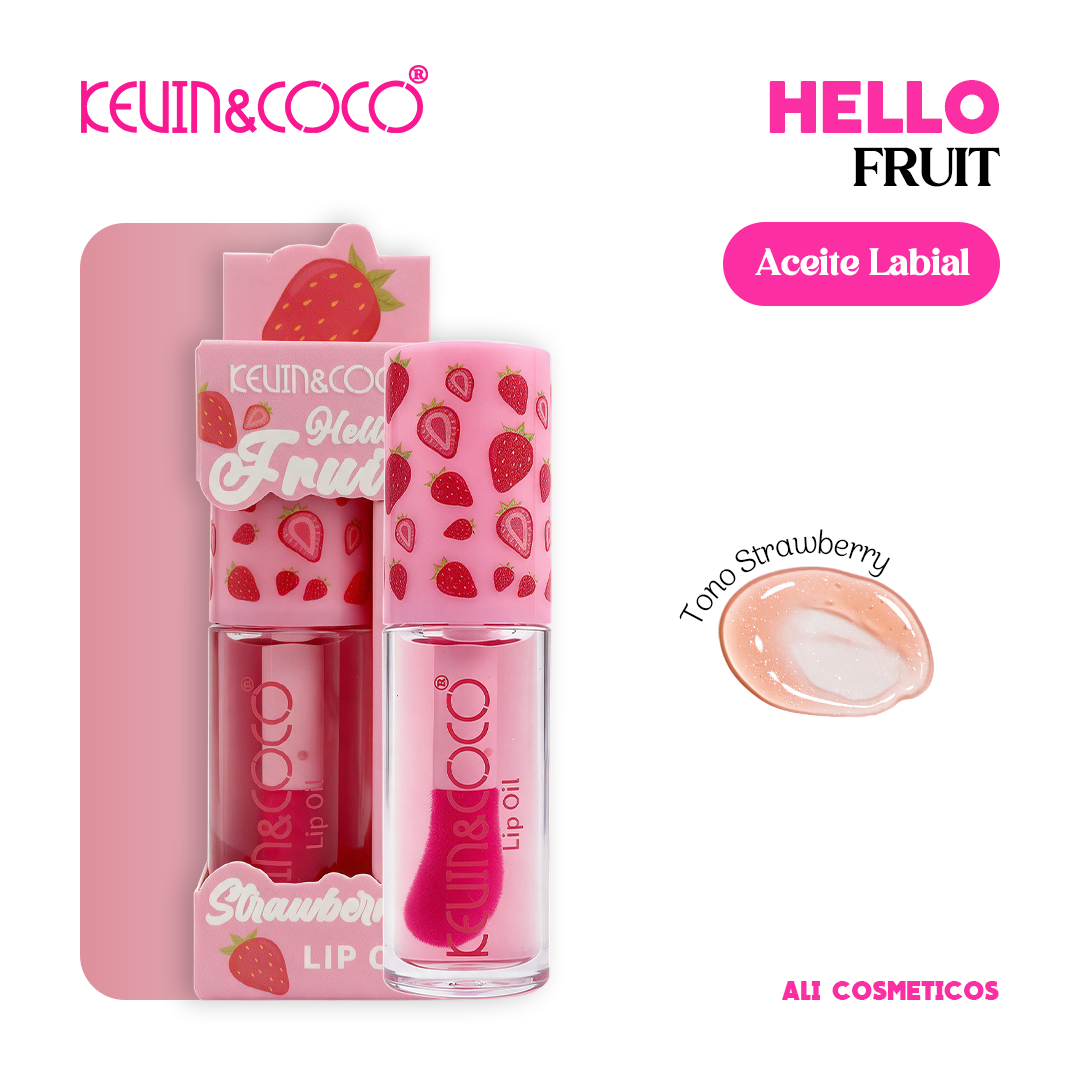 Aceite Labial Hello Fruit Kevin y Coco