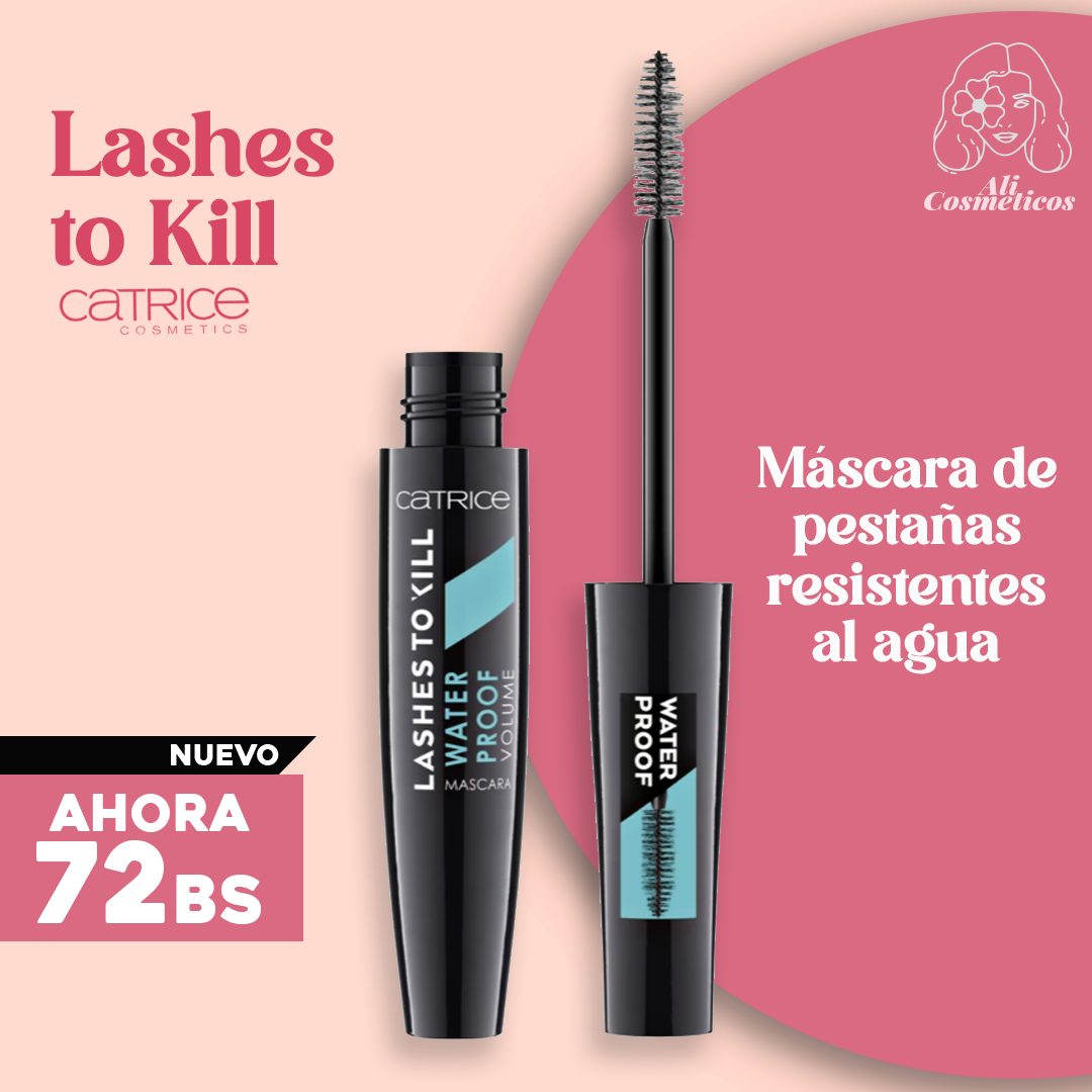 Mascara de Pestañas Resistentes al Agua Lashes to Kill Catrice