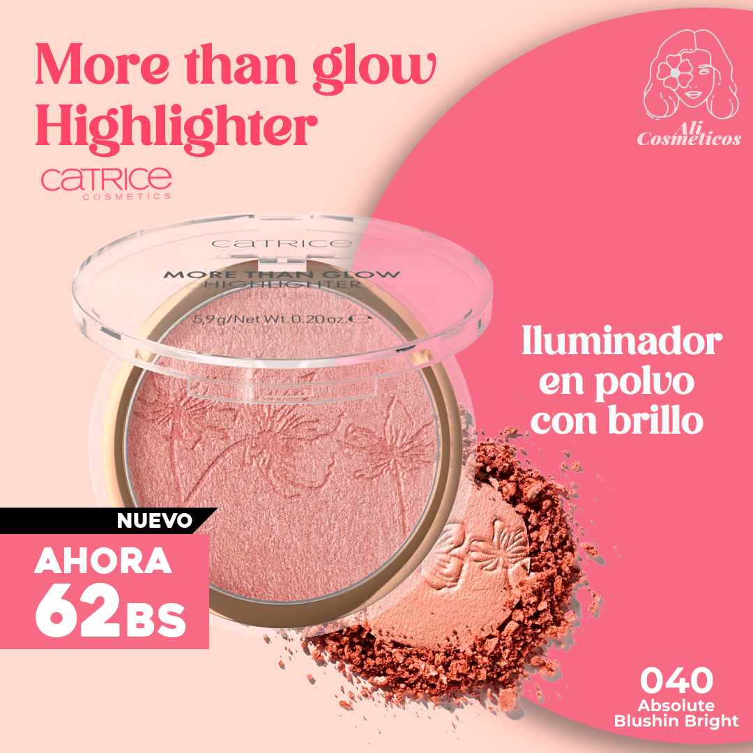 Iluminador en Polvo con Brillo More Than Glow Catrice