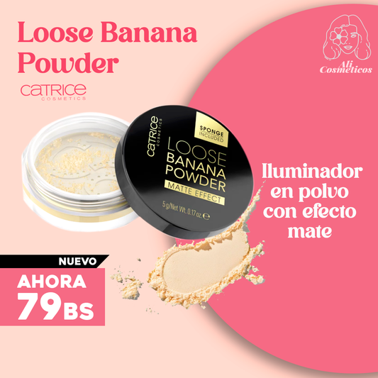 Iluminador en Polvo con Efecto Mate Loose Banana Catrice
