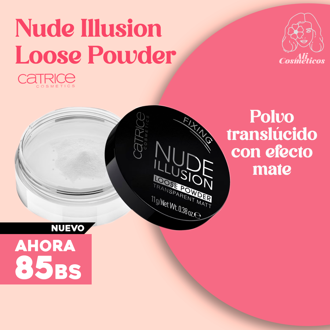 Polvo Traslucido con Efecto Mate Nude Illusion Loose Powder Catrice