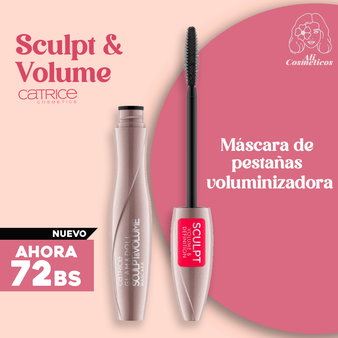 Mascara de Pestañas Voluminizadora Sculpt & Volume Catrice