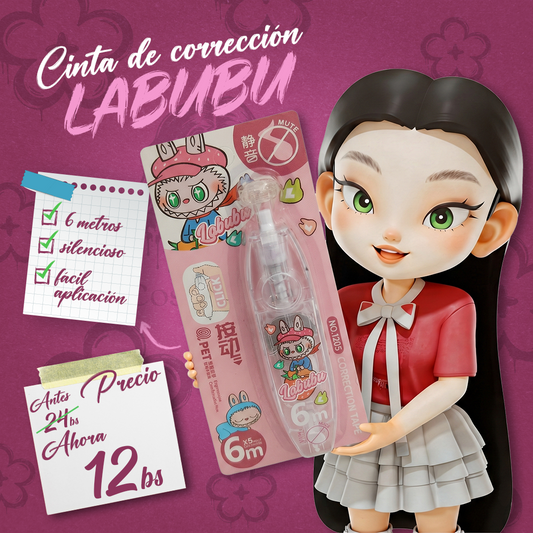 Cinta de Corrector Labubu