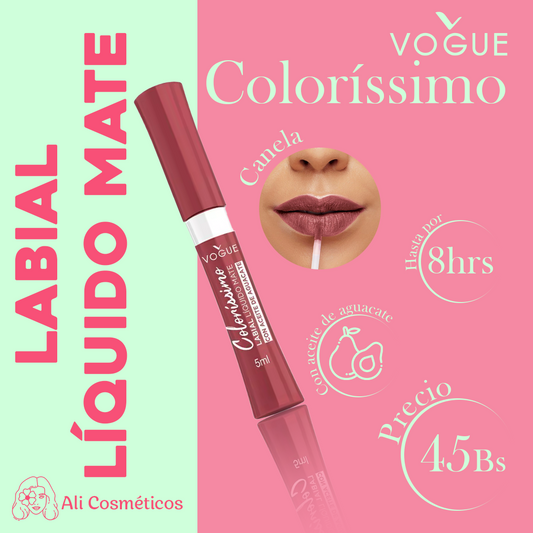 Labial Liquido Mate Colorissimo Vogue