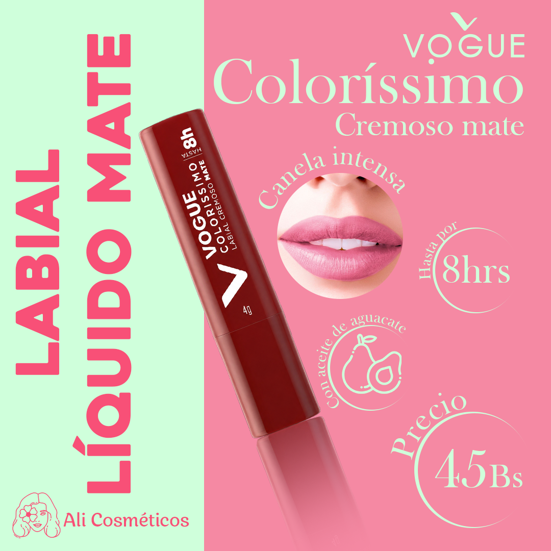 Labial Cremoso Mate Coloríssimo Vogue